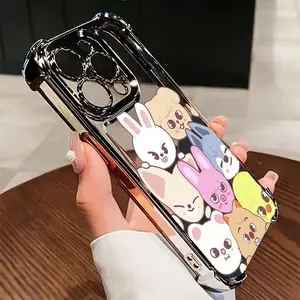 Aesthetic Lightweight Korean Trendy Singer Group Phone Casing - Shockproof Transparent Soft Back Cover Compatible with iPhone 17 Pro Max,16,15,14,13,12,11 Pro Max,X,XR,XS Max,8,7 Plus & Samsung Galaxy S25 Ultra,S24,S23,S22,S21 Plus Mobile Phone Accessory
