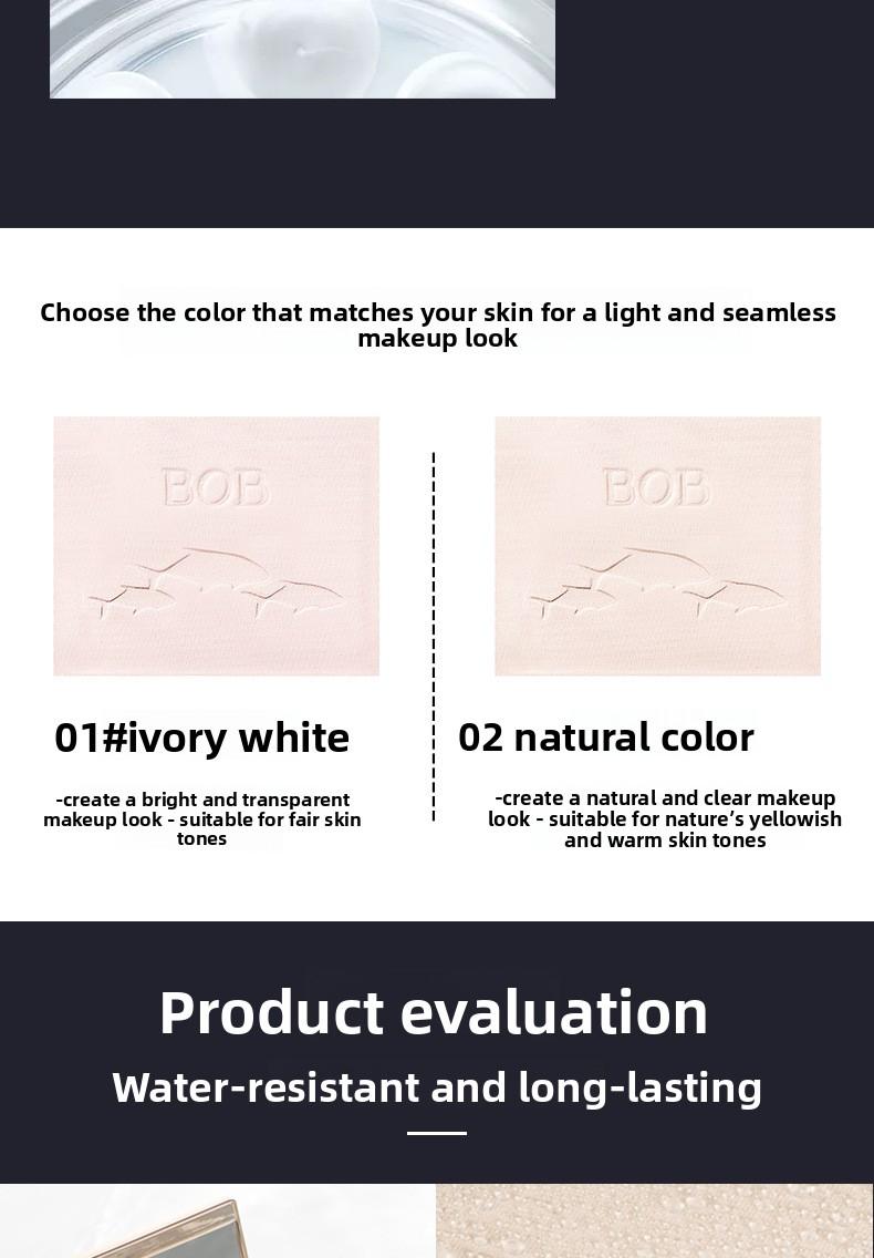 Squalane Luxurious Beauty Powder: Natural Concealer, Long-Lasting, Oil Control, Lightweight, Non-Caking Makeup for Women