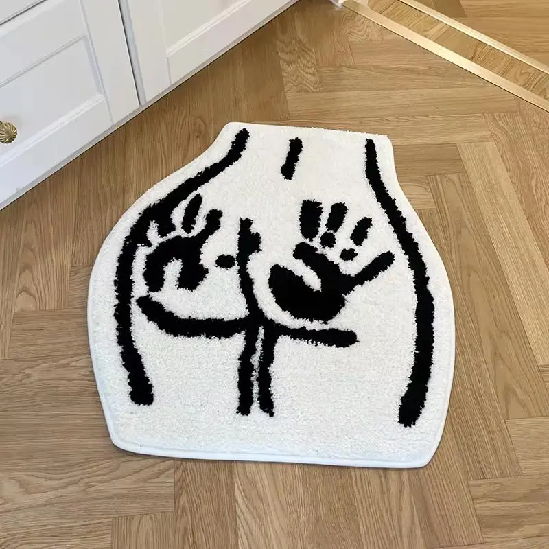 Cartoon Pattern Rug, Non-slip Soft Floor Mat, Water Absorbent Plush Carpet, Fluffy Area Rug, Modern Abstract Rug, Fluffy Shaggy Rugs, Shaggy Fuzzy Rugs, Decorative Rugs for Home Living Room Bedroom Bathroom, Halloween