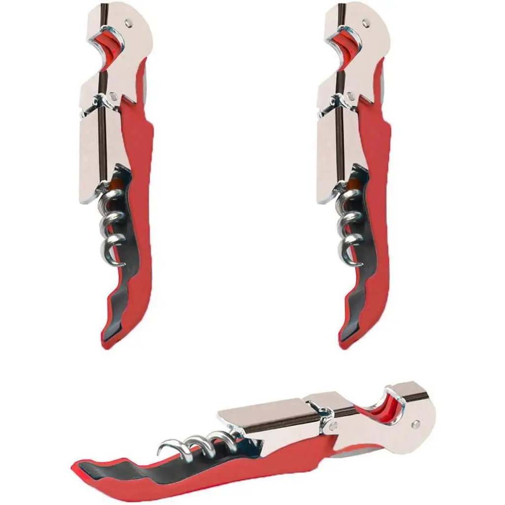 Professional Waiter Corkscrew  Openers Set(2PCS), Heavy Duty Stainless Steel Hinges  Key for Restaurant Waiters, Sommelier, Bartenders