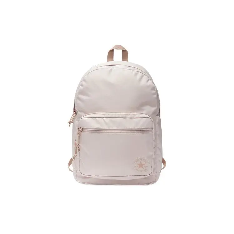 Converse Student Casual Polyester Backpack Unisex Light Pink