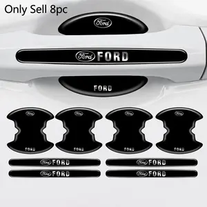 8pc Car Stlying Door Handle Bowl Anti-scratch Protective Stickers For Ford Ranger Focus mk2 S-MAX Mustang Fusion Fiesta Auto Accessories