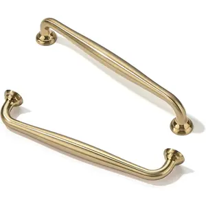 10 Pack Cabinet Handles-5"/128mm Screw Spacing Champagne Bronze Furniture Hardware Handles for Kitchen Cabinets Bedroom Dresser Wardrobe Cabinet Pulls