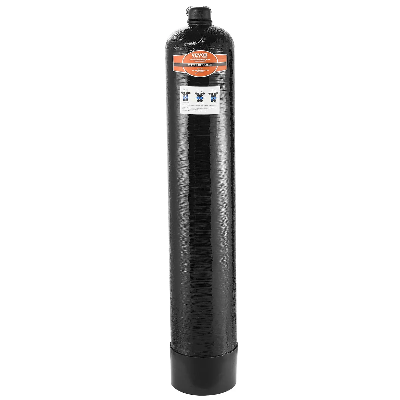 VEVOR Whole House Salt Free Descaler, Water Filter for City Water, 1100, 000 Gallon Whole House Water Descaler for All Kinds of Plumbing Pipes, 1" NPT 3/4" NPT, for 5-8 Person Family