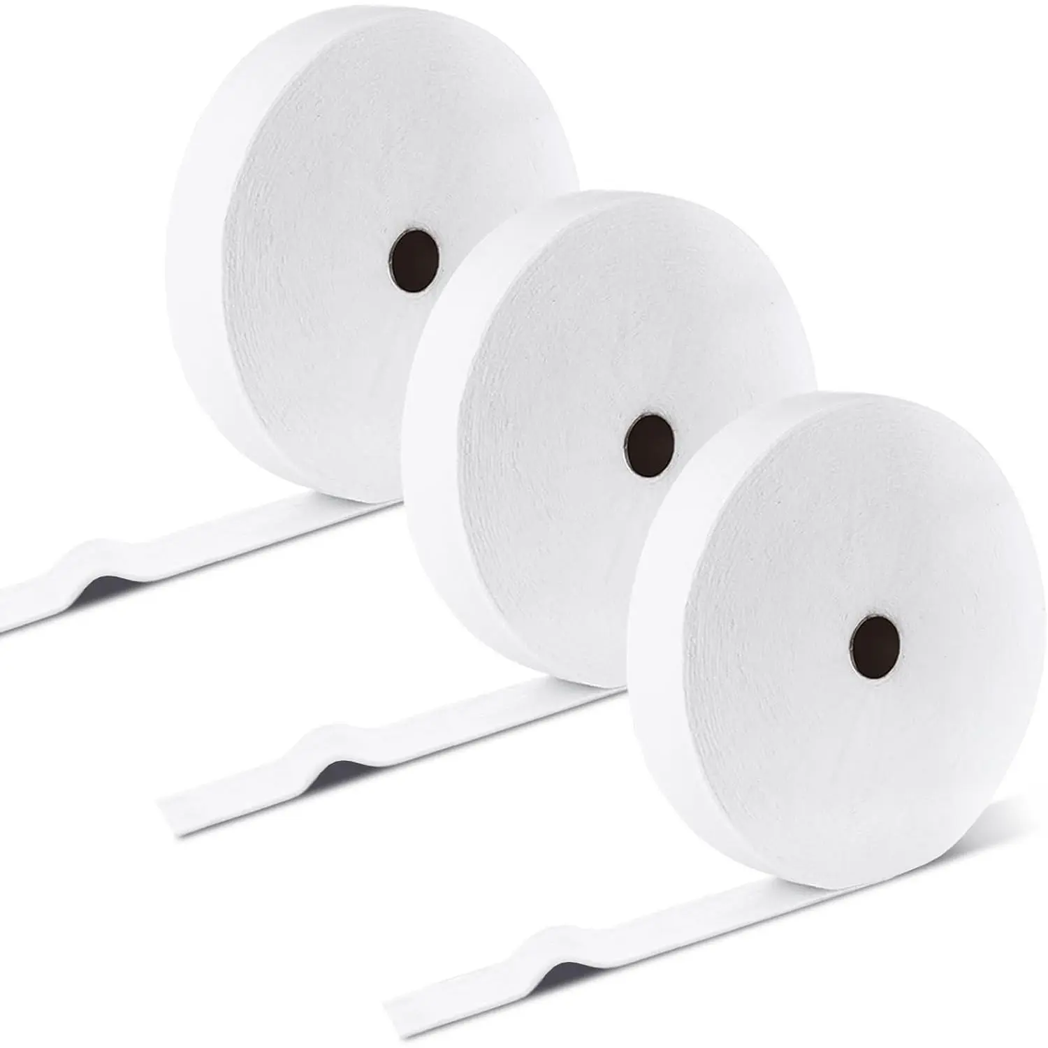 3 Rolls Jelly Roll Batting Strips for Rugs 2 1/4 in Cotton Blend Batting on a Roll Total 150 Yards Quilt Batting for Upholstery Cotton Rolls for Jelly Roll Throw Rug