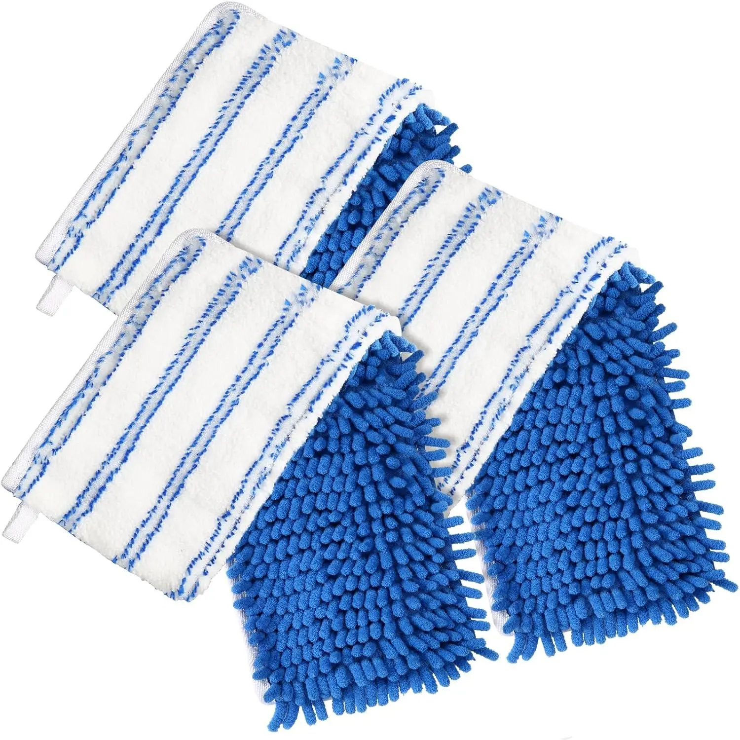 3 Pack Mop Heads Replacements Compatible with  -Action Flip Mop, Double-Sided Microfiber Chenille Mop Refills for Dry Wet Use, Washable  Floor Cleaning Pads