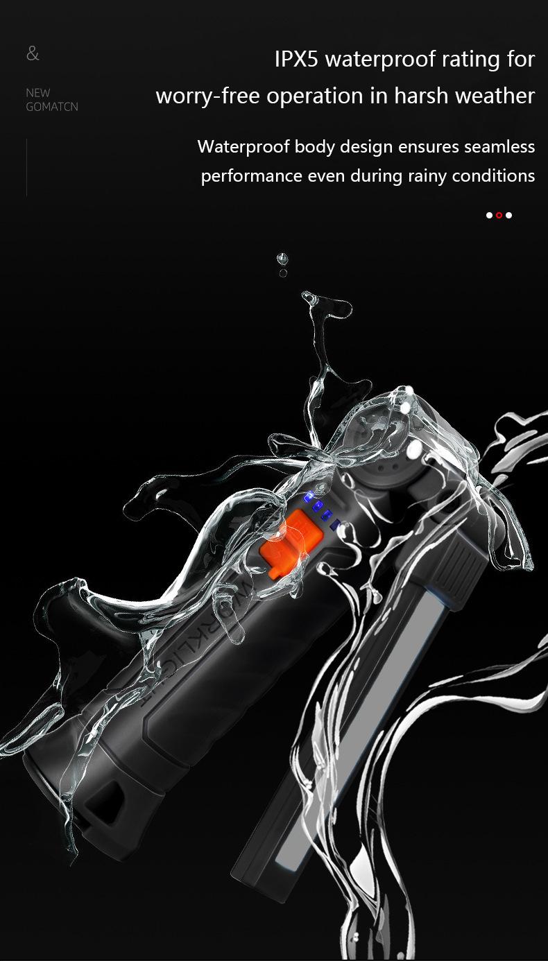 Rechargeable LED Work Light – Magnetic Base & Hanging Hook Tool Gift