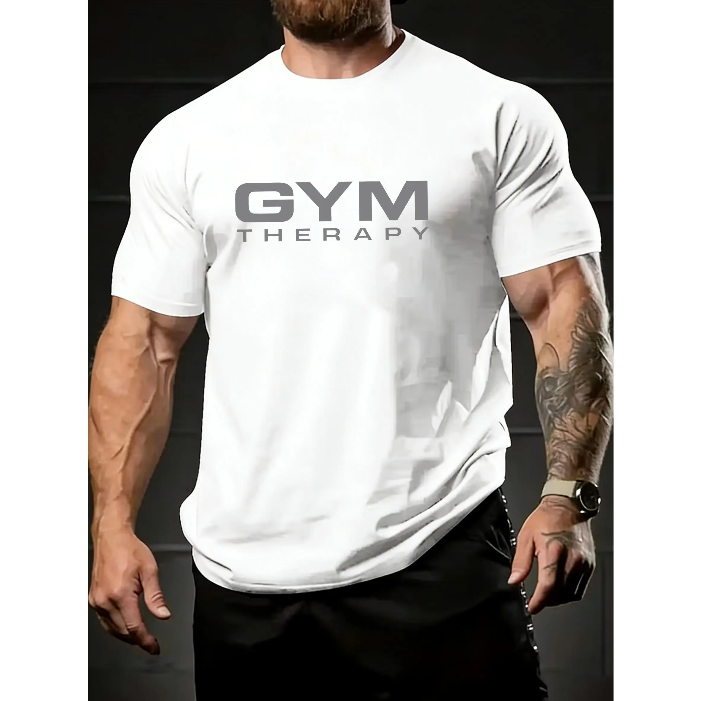 GYM Relax" Adult Summer T-Shirt Is a Sporty Casual Item Specially Designed for Fitness Enthusiasts. Featuring Bold "GYM" Lettering Paired with the "Relax" Slogan as the Core Design, It Offers a Simple yet Sharp Look That Accurately Conveys