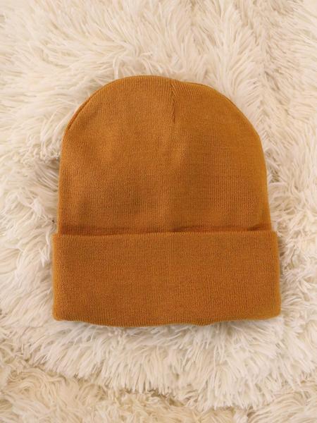 Solid Color Beanie Hats for Men, Boyfriend Gifts, Fall & Winter Outdoor Knitting Warm Hat for Men & Women, Fitted Hat, Daily Clothing Decor