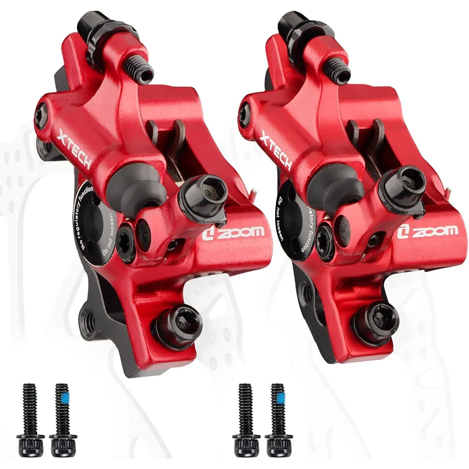 Zoom Hydraulic Disc  Calipers: HB-100 MTB  Disc Brakes Front & Rear Caliper Set for Mountain, Road  and E-