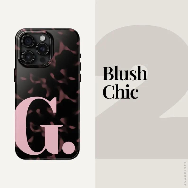 Personalized Tortoiseshell iPhone Case 17 16 15 14 13, Custom Initial Monogram Tortoise Shell TOUGH Personalized Tortoiseshell iPhone Case 17 16 15 14 13, Custom Initial Monogram Tortoise Shell TOUGH