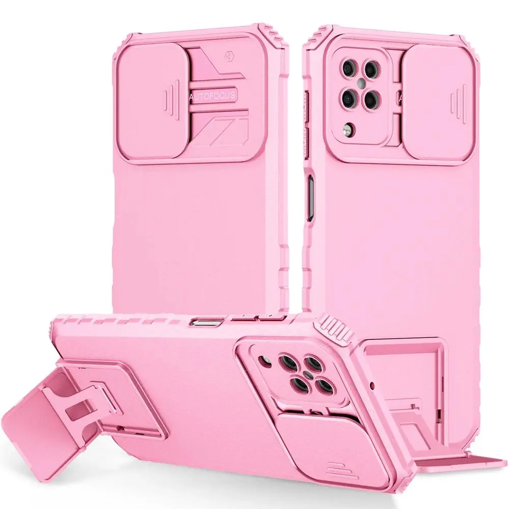 for Samsung A12 A22 4g A22s A42 5g Push Pull Camera Protection Live Stand for Galaxy M32 M12 Cherry чехлы на айфон anti-fall se fun Magnetic with Lens Protector mobile gift cute creative jesus phon bow summer style ne anti-scrat desi max patt dura protect