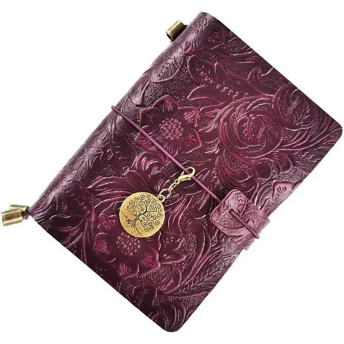 Refillable Leather Journal,   Leather Notebook with Bookmark for Men & Women,  Notepad Sketchbook  for Writing, Gifts, Travelers (, Passport)