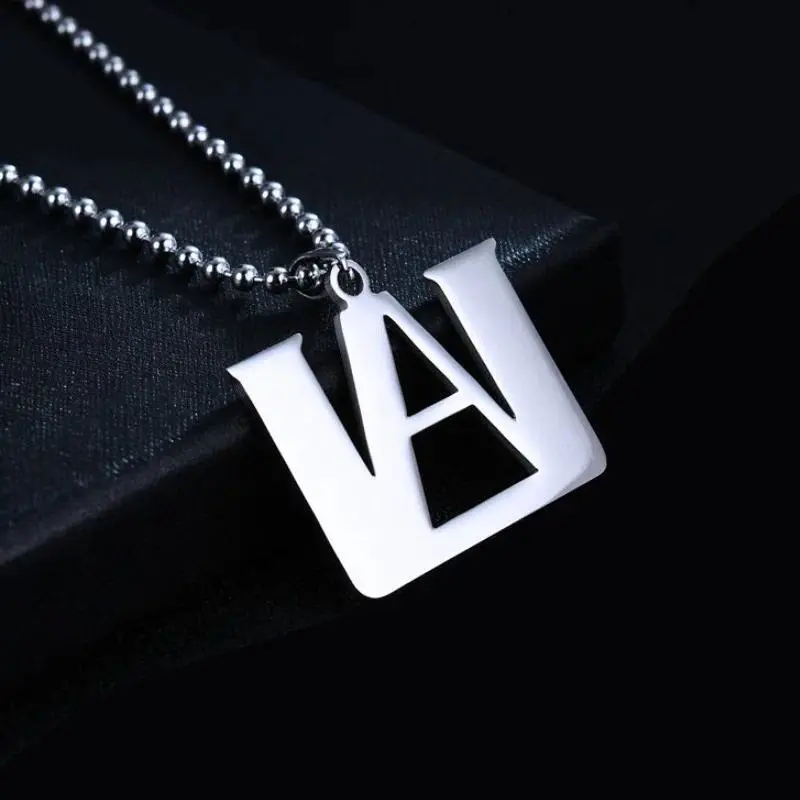 Anime My Hero Academia Pendant Necklace Boku No Hero Academia Stainless Steel Charm Necklace For Men Women Cosplay Jewelry Gifts