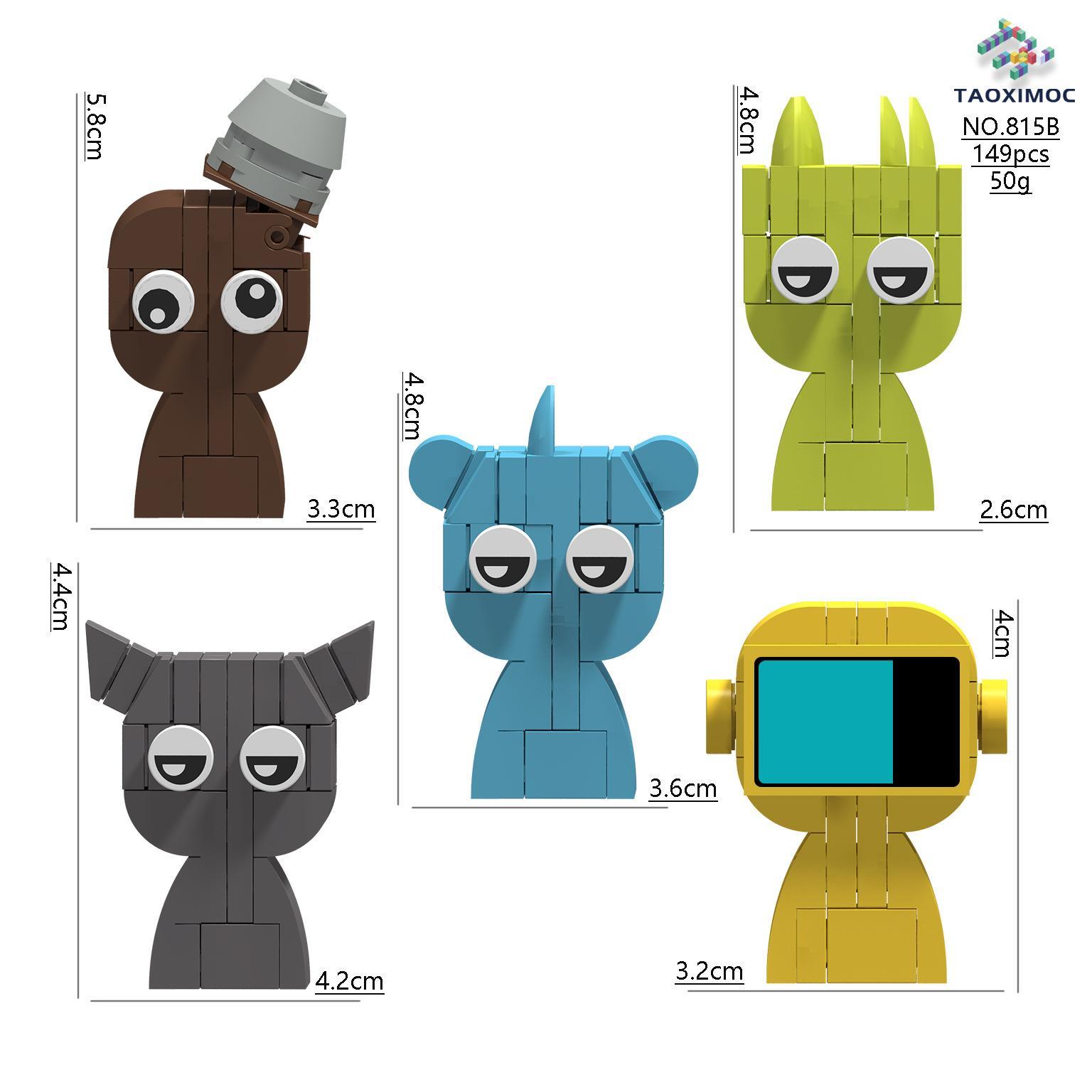 Sprunki Blocks Toys Sprunki Building Blocks Model Children's Educational Oren Wenda Building Block Toys for Kids Birthday Gift popular