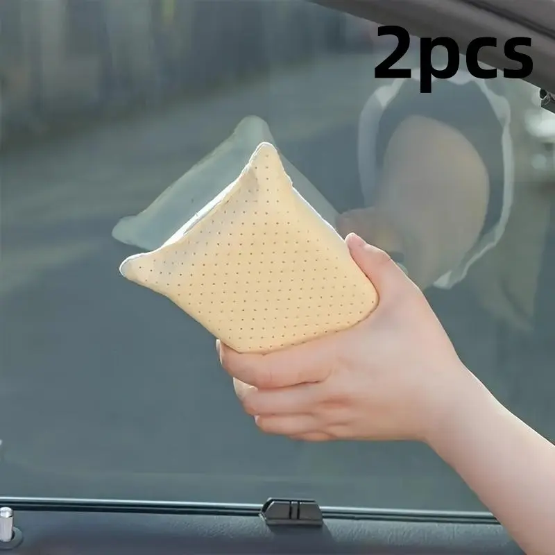 2-Pack Large Sponge Erasers, Super Absorbent Anti-Fog, Window Cleaning Brush, Bathroom Mirror Car Glass Cleaner, Home Cleaning Tool