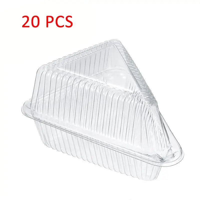 Triangular Transparent Cake Box, Durian Mille-Feuille Sandwich Disposable Food Container, Single Use Packaging Solution, Disposable Clear Plastic