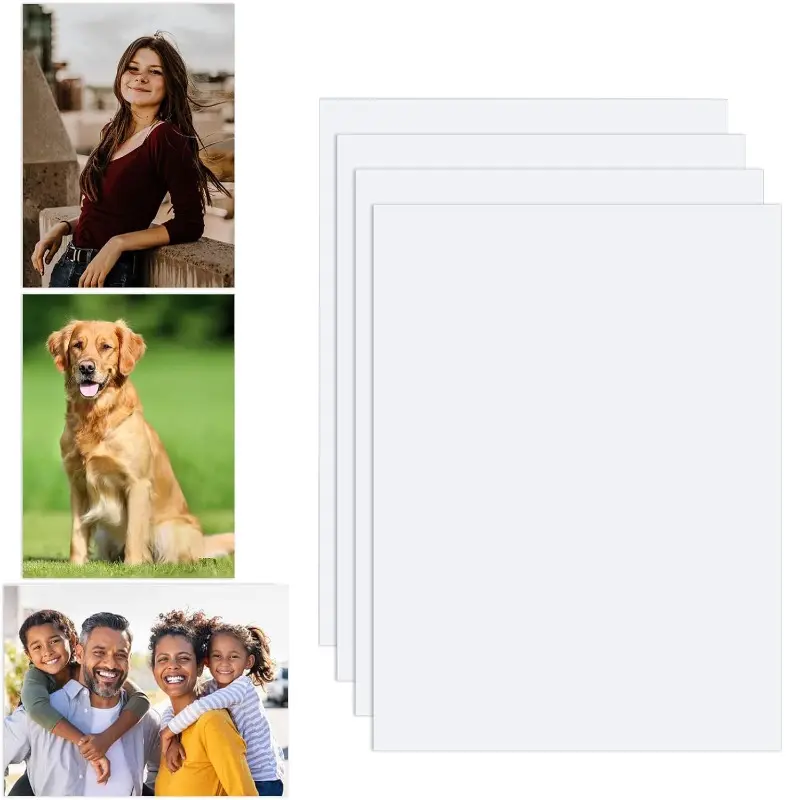 4Pcs Sublimation Metal Photo Blanks 0.45mm Aluminum Photo Sign Blank Photo Metal Wall sublimation Poster Frame Blanks