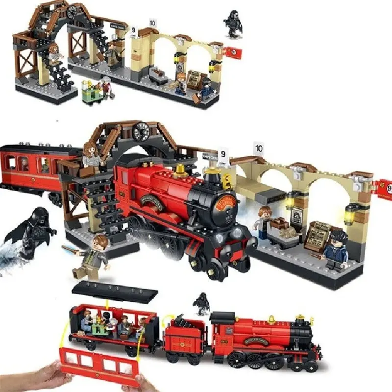 New 801-Piece Movie Series Express Train Creative Toy Building Block Set, Adult and Child Toy Gift, Boy Girl Birthday Present