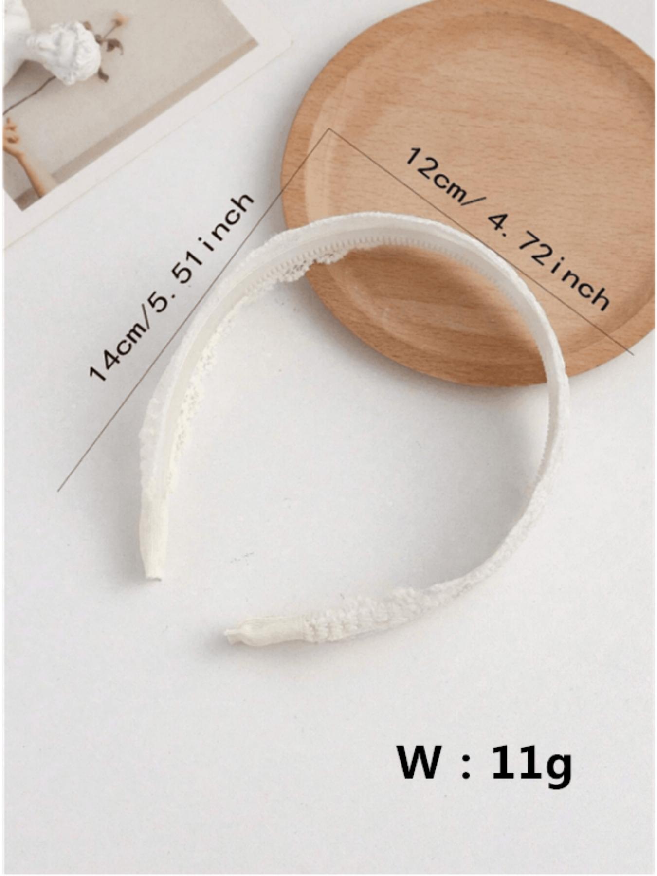 Women's Elegant Floral Embroidered Lace Headband, Vintage Wide Hairband, Fashionable Hair Accessories for Women & Girls