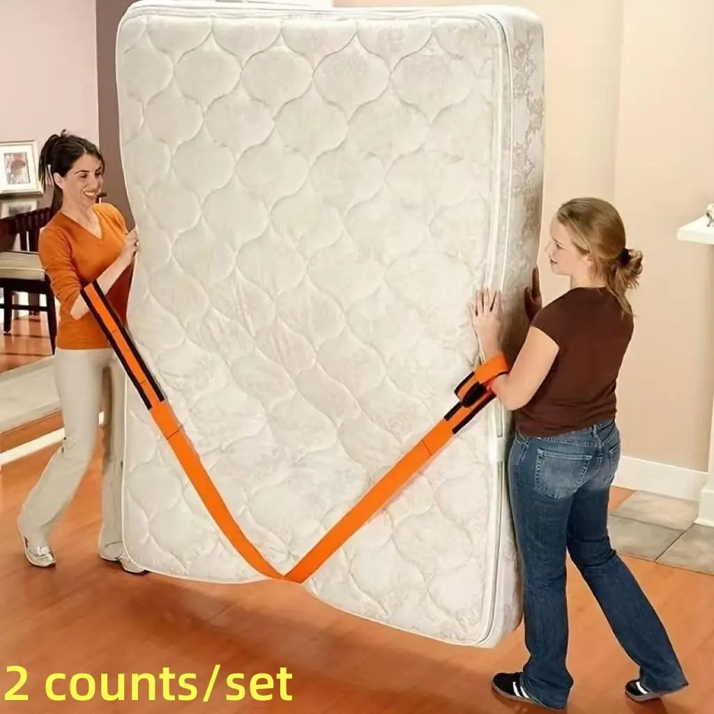 2-Piece Set Mobile Strap for Easy Lifting and Moving, Ideal for Furniture, Appliances, and Mattresses, Enhance Mobility Efficiency, Grip
