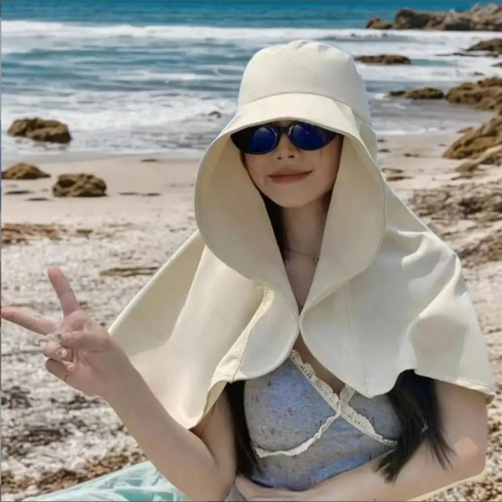 Increased sun protection for travel, beach sun hat, neck UV protection sun hat