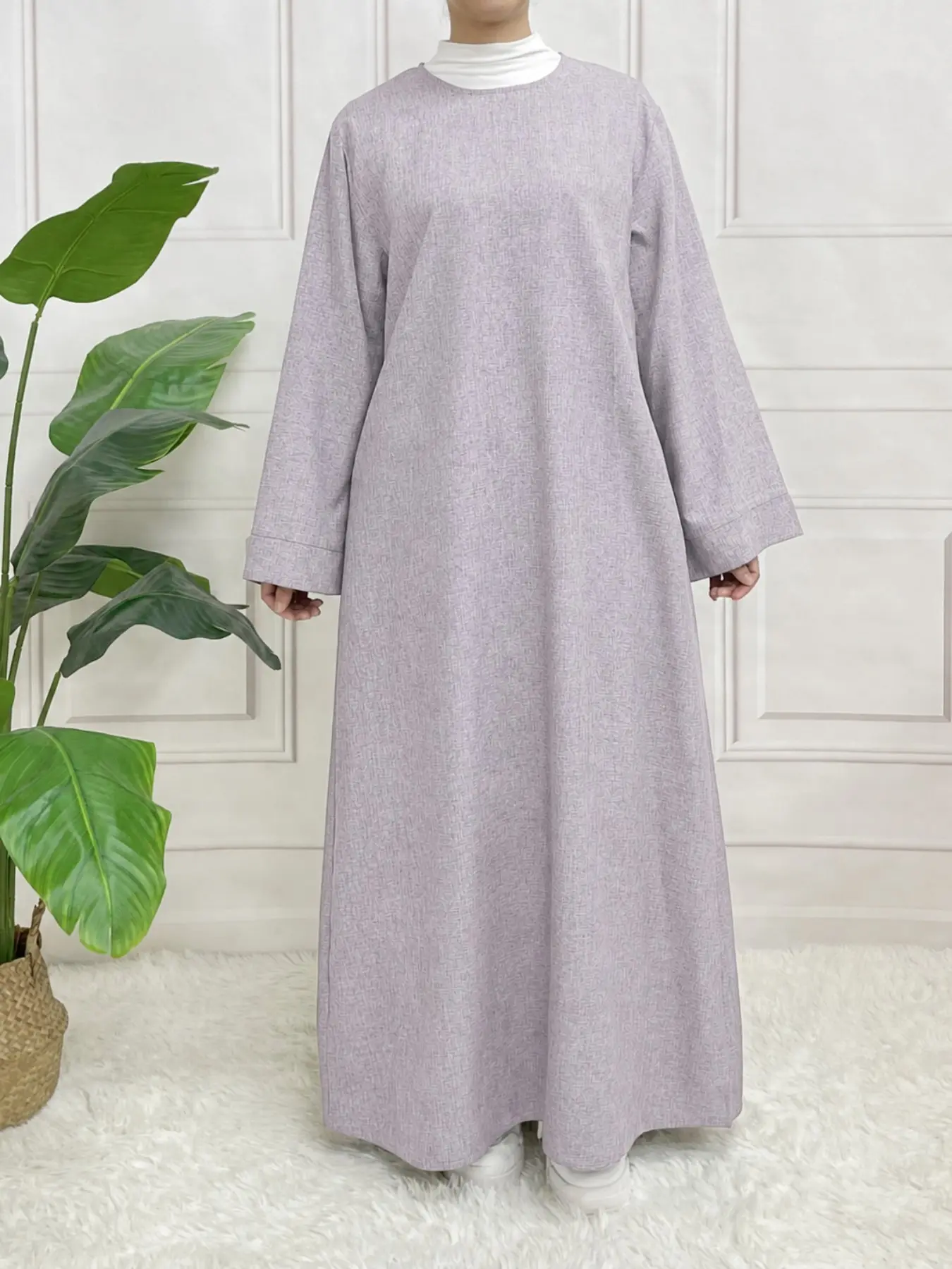 Arabic Clothing-Plain Belted Kaftan without Hijab, Modest Long Sleeve Caftan, Maxi Muslim Dress, Loose Islamic Clothes for Women, Summer Outfits 2024