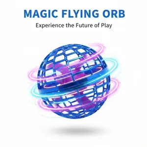 Levitating Induction Flying Ball, Glow Gyro for Fingertip Play, Sports & Outdoor Training Ball, Flying Orb Ball