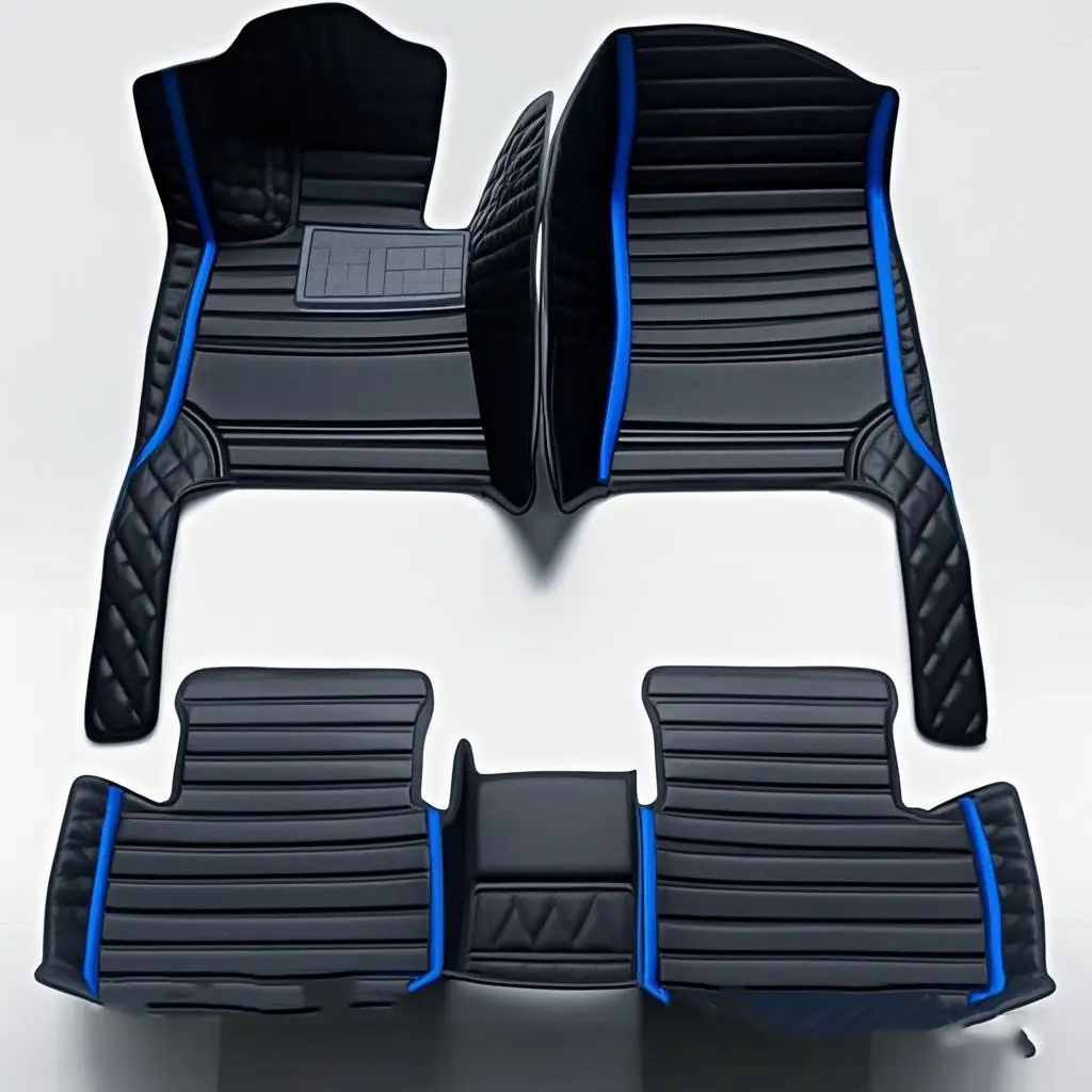 Custom Artificial Leather Car Floor Mat car mats For Suzuki Swift 2005~2012 Left/Right -hand Drive Auto Interior Accessories Front And Rear Row Fashion Styling Carpet Waterproof Design Full Coverage