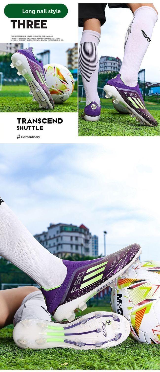 Football shoes for teenagers, student football shoes for both men and women, TF cleats, AG long spikes