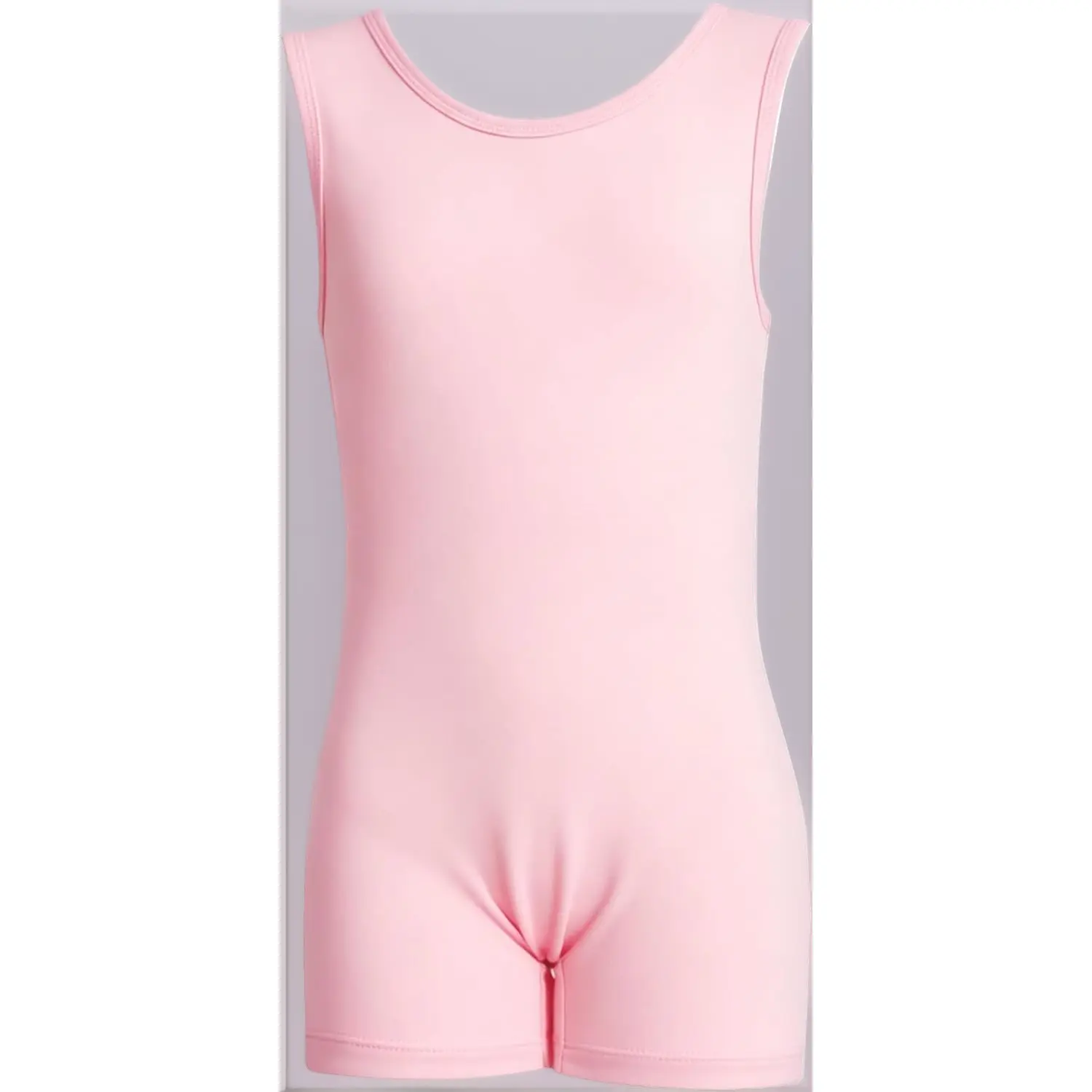 Female Fitted 2-4T Girls' Sleeveless Black Gymnastics Leotards - Tank Tops Biketards with Shorts for Toddler Dance Bodysuits