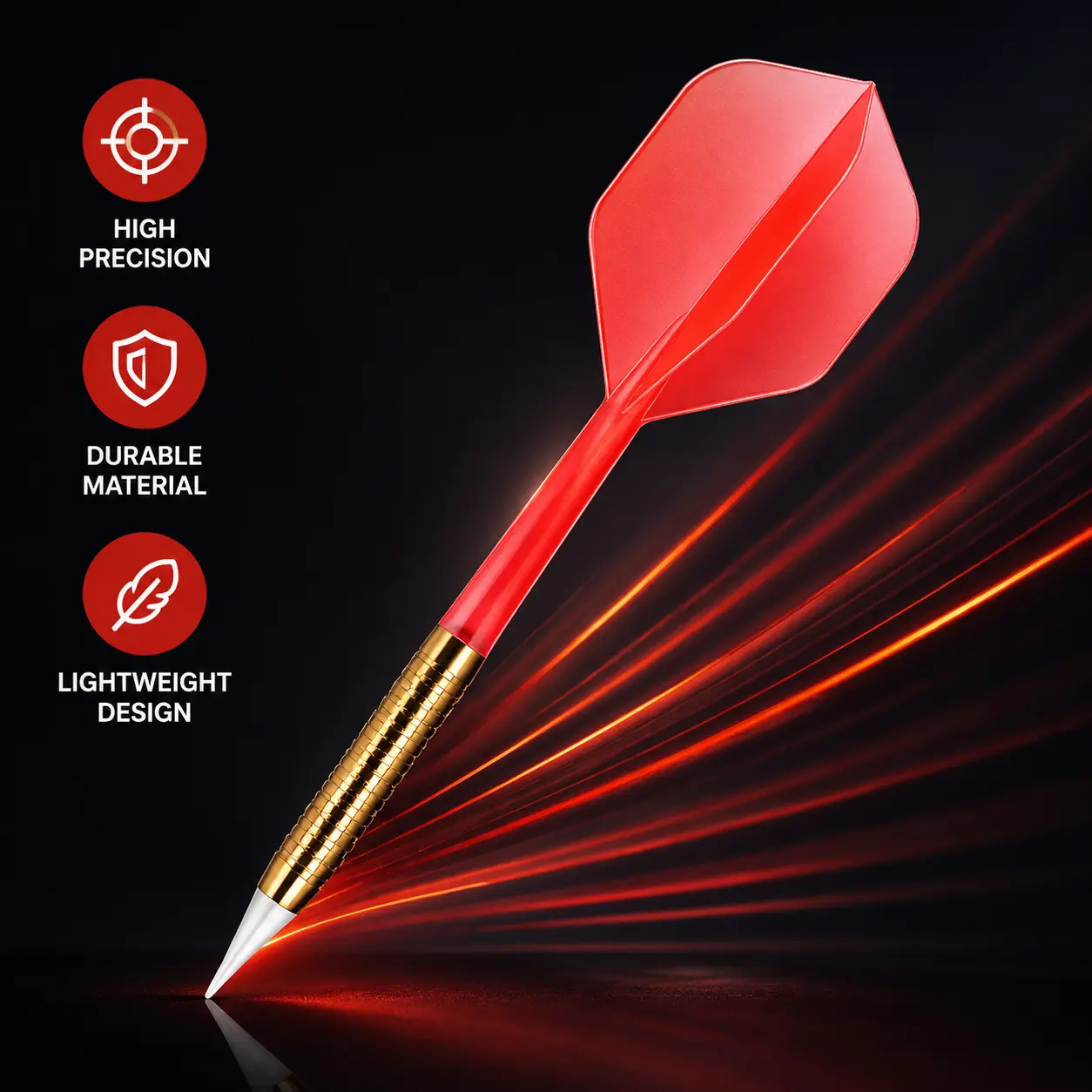 8-Piece Soft-Tip Darts Set with 16-Gram Weighted Brass Barrels, Flexible Nylon Tips, Balanced Flight Design, and Durable Aluminum Shafts—Ideal for Electronic Dartboards and Casual Home or Pub Play