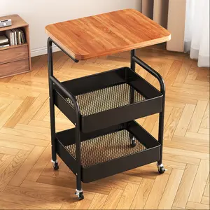 Portable Rolling Storage Cart, / Multi-Layer Organizer, Bedroom Bedside Cabinet, Sofa Side Table, Home Storage Push Cart