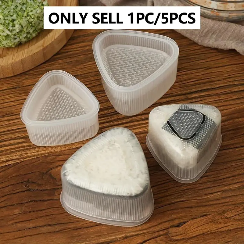 Rice Ball Mold, 1 Count Triangular Rice Ball Maker, Large and Small Rice Ball Makers for Lunch Box and Bento Box Decorating, Kitchen Gadgets, Utensils