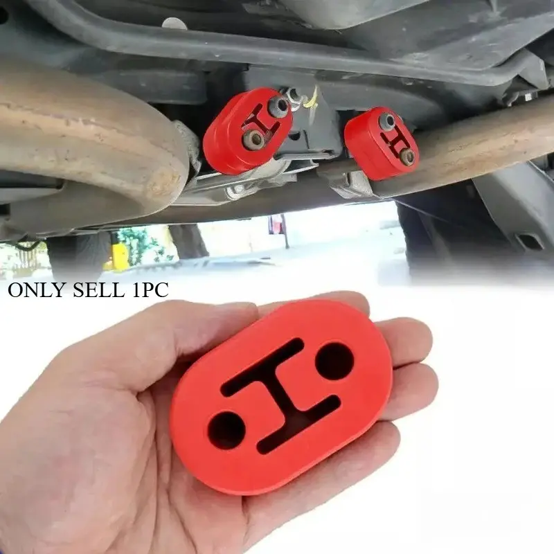 Universal Car Two-Hole Exhaust Pipe Mount Bracket, Absorber Hanging Glue, Lifting Lug, Long Muffler Support, Shock Modification, Car Accessories