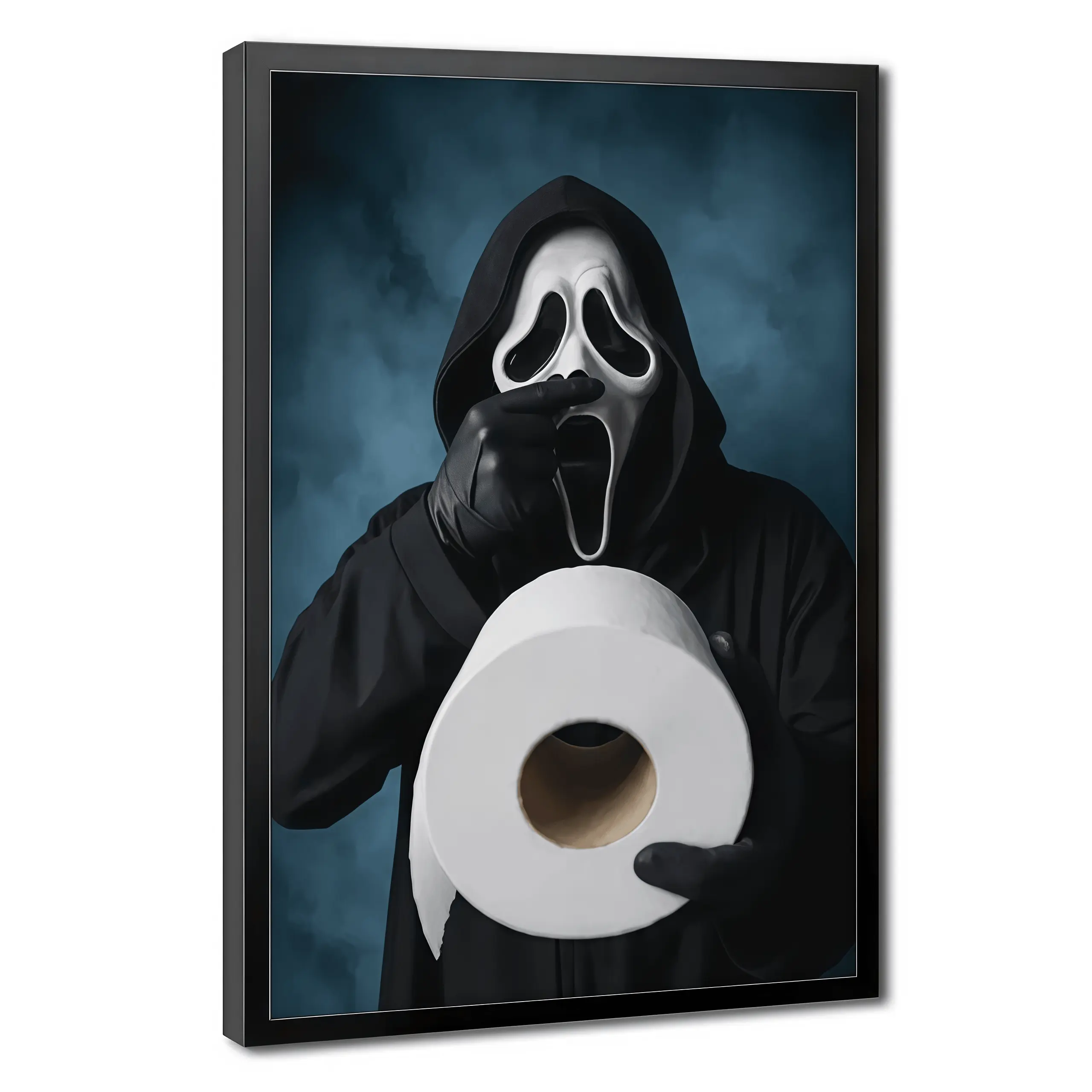 Funny Scream Bathroom Poster - Horror Movie Wall Art - Ghostface Wall Print