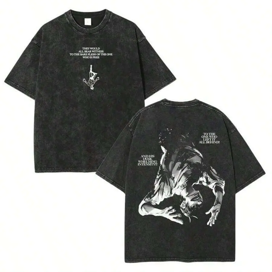 Fushiguro Toji Vintage Washed Tee - Unisex Cotton Graphic Shirt |   Perfect Gift For Anime Fans Dress Lovesummer Outfits For Women