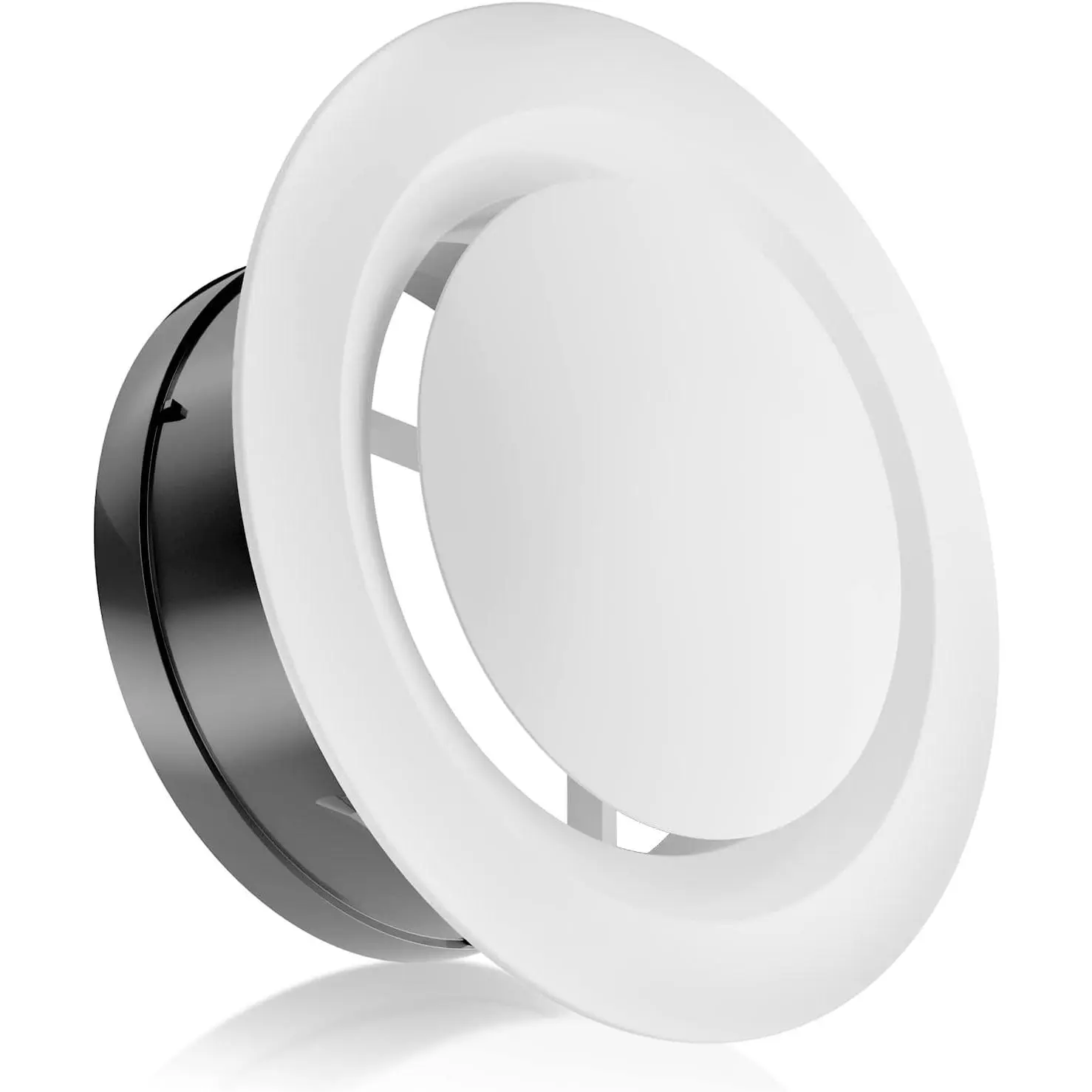 3 Inch Air Vent Covers, ABS Adjustable Soffit Vent, Round Ceiling Diffuser for Living Room, Closet, Bathroom, Kitchen, Ventilation Use, White