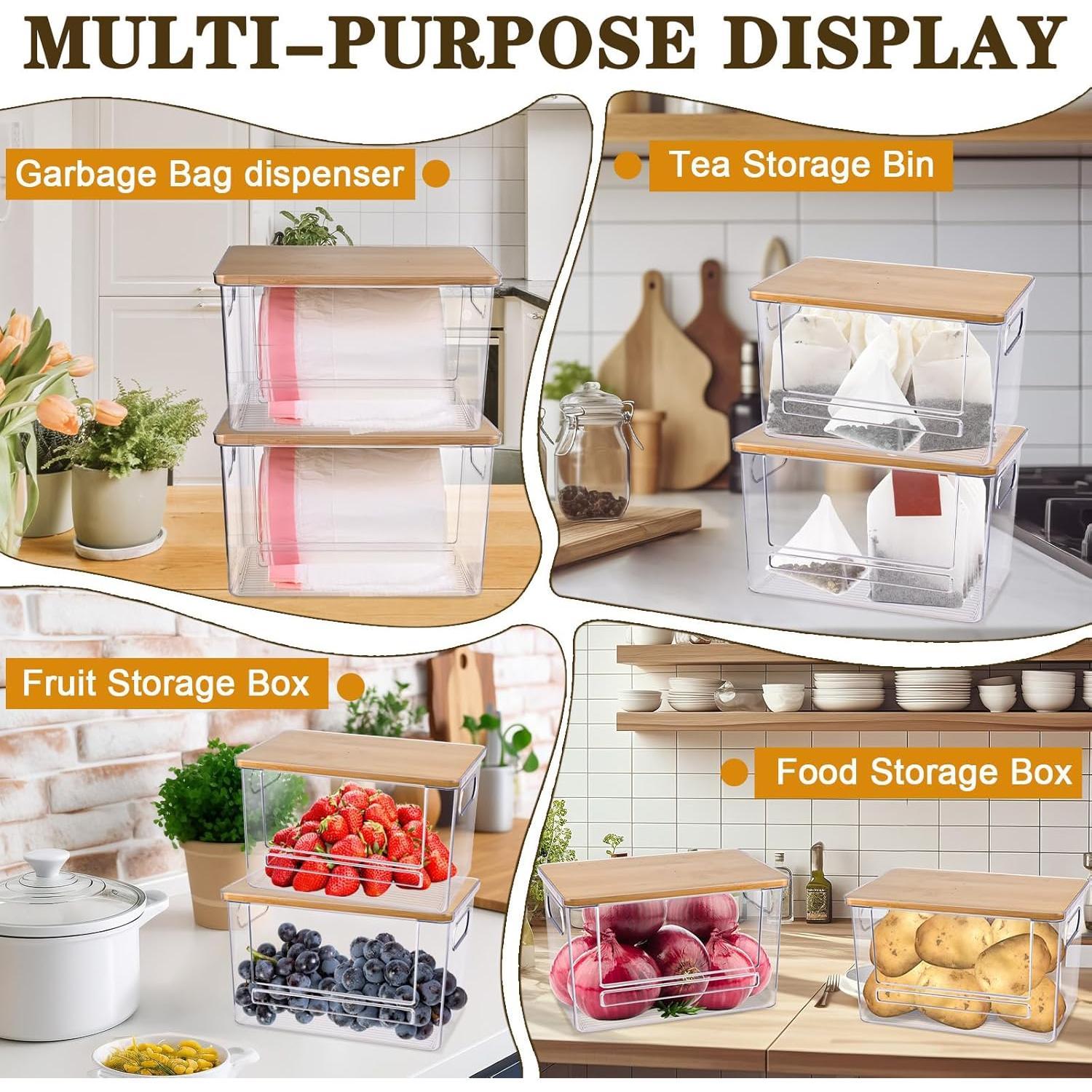 Trash Bag Dispenser Roll Holder, Trash Bag Holder Dispenser with Top & Handles, Garbage Bag Holder Dispenser Trash Bag Organizer Under Sink Trash Bag Dispenser Roll Holder, Trash Bag Holder Dispenser with Top & Handles, Garbage Bag Holder Dispenser Trash Bag Organizer Under Sink