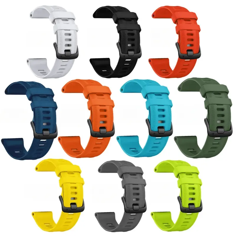 1pc 22mm Silicone Watch Band, Soft Sweat-Resistant Quick Release Replacement Wrist Strap Compatible With Garmin Forerunner 970,965,955,945,935 (Watch Not Included)