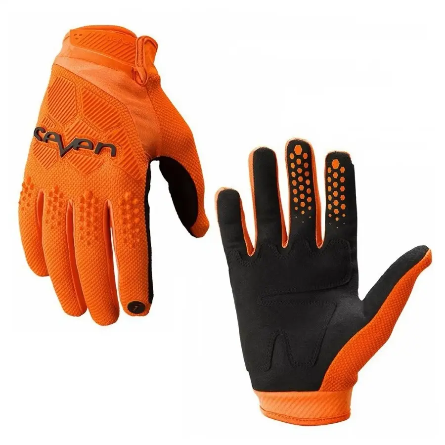 1 Pair SEVEN Full Finger Riding Gloves for Men Women, Wear Resistant Protective Gloves for Motorcycle Motocross MTB Racing Outdoor Sports, ATV Gloves, Motocross Gear
