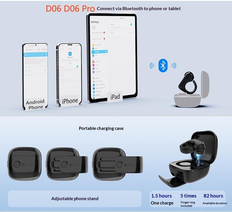 Bluetooth Ring Mouse Charging Case Multi-Function Touch Mini 2.4G Wireless Smart Remote Control Special Lazy People Computer