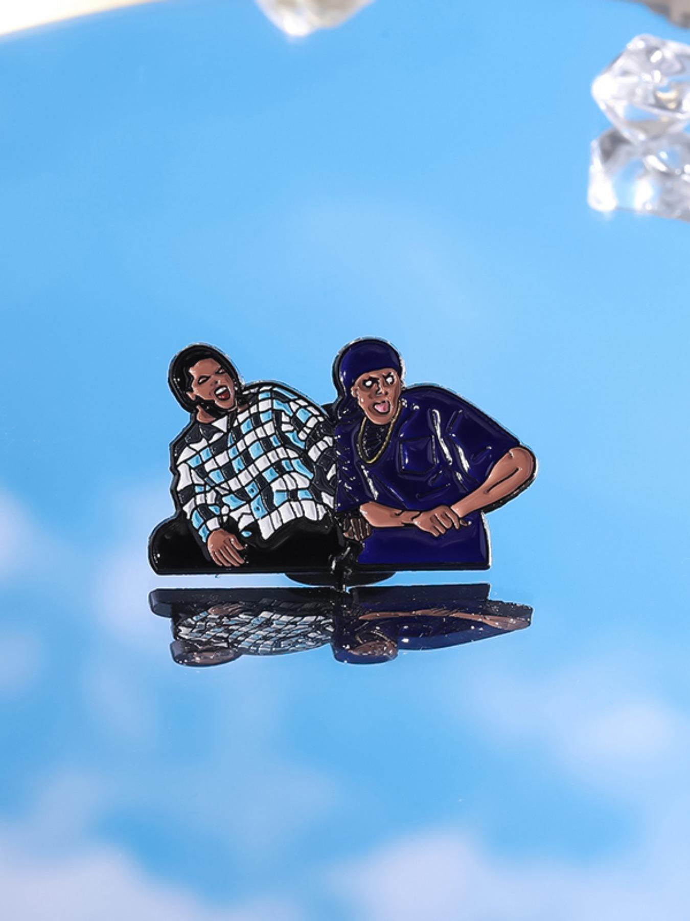 Unisex Punk Style Cartoon Character Brooch, Fashion Alloy Badge for Daily Clothing Decor, Trendy All-match & Exquisite Brooch for Birthday Gift, Fashion Accessory, Men Accessories