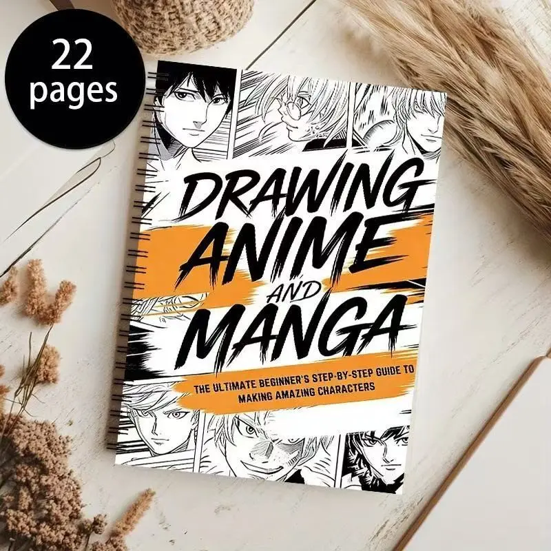 Anime Manga Comic Drawing Tutorial Book for Beginners, Step-By-Step Guide to Draw Anime Characters, Essential Facial Features for Adults