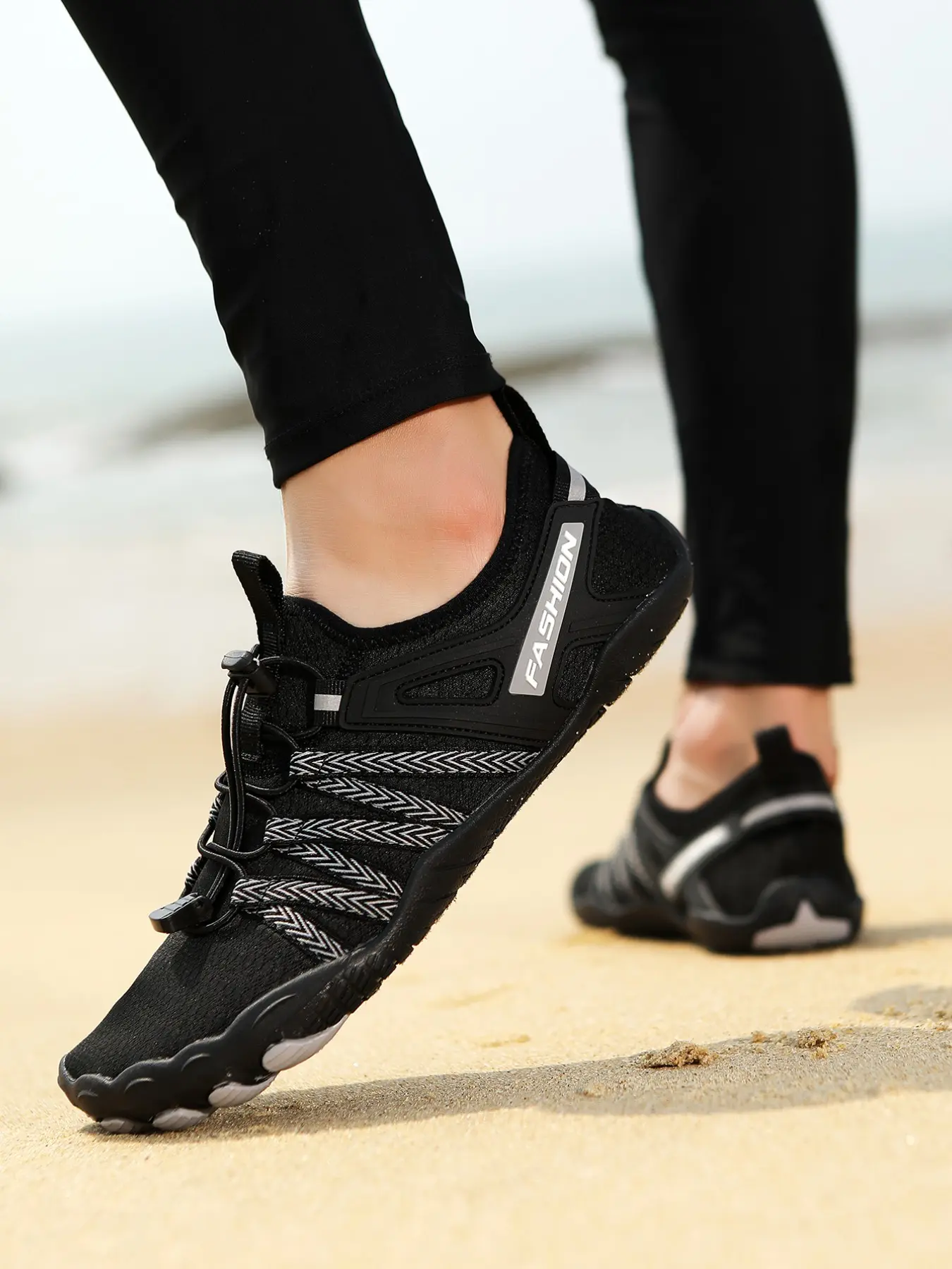New Outdoor Five-Finger River Trekking Shoes, Lightweight Quick-Dry Beach Swimming Shoes, Couples' Yoga Fitness Shoes, Hiking Fishing Climbing Shoes, Sporty Water Shoes