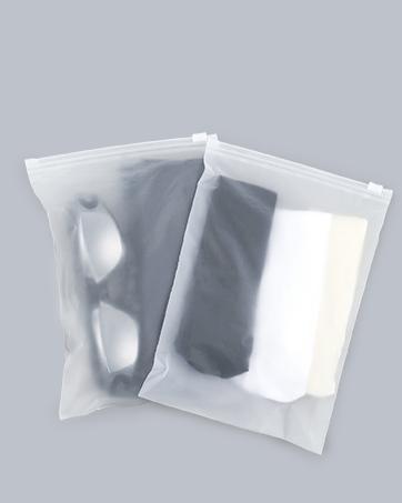 100pcs Clothing Packaging Bags for Shipping - 10x13 Inch Plastic Frosted Bags for Travel Storage or Small Businesses- Zipper Apparel Bag for Shirts, Socks, Underwear, and Documents -No Vent Holes