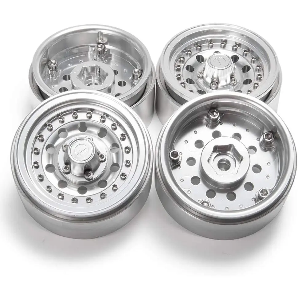 1.9" Alloy Beadlock Wheel Rims for 1/10 RC 4WD D90 SCX10 90034 SCX10 III AXI03007 Rock Crawler