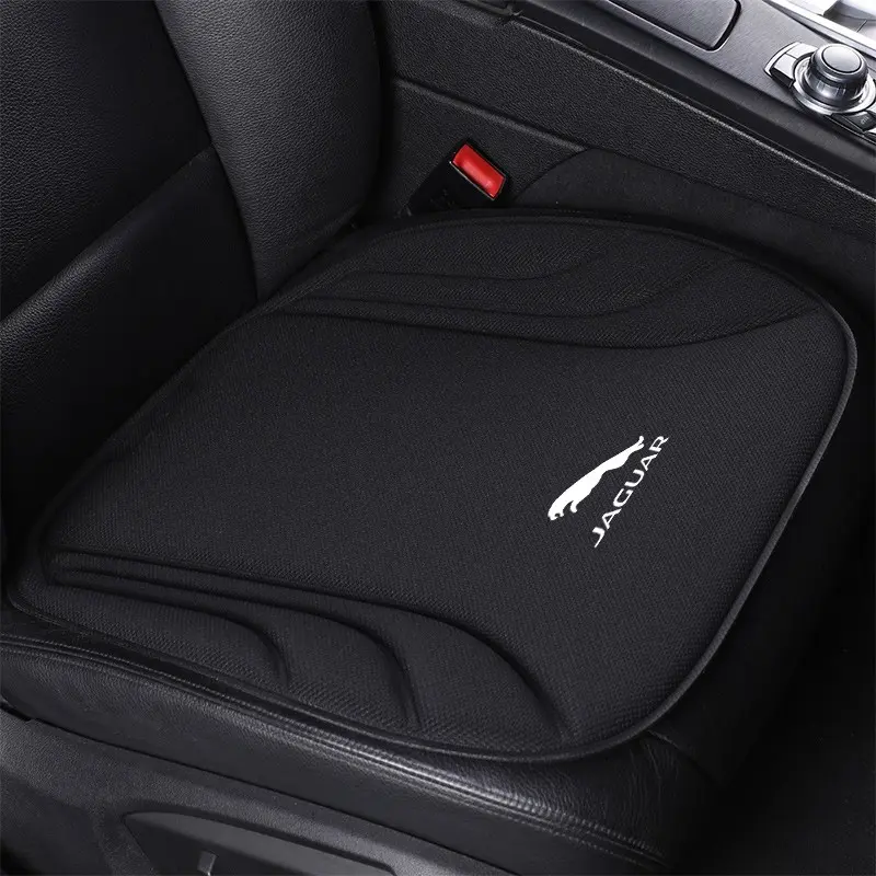 Leather Car Seat Cushion, Breathable Sweatproof Protection Pad, Four Seasons Use, Fits Jaguar F-Pace Xj Xe Xf F-Type E-Pace