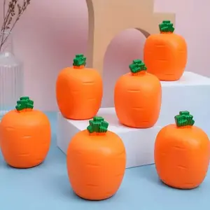 Squishy Carrot Rabbit Telescopic Toys - Fun Squeeze & Stretch Stress Relief for Kids & Adults