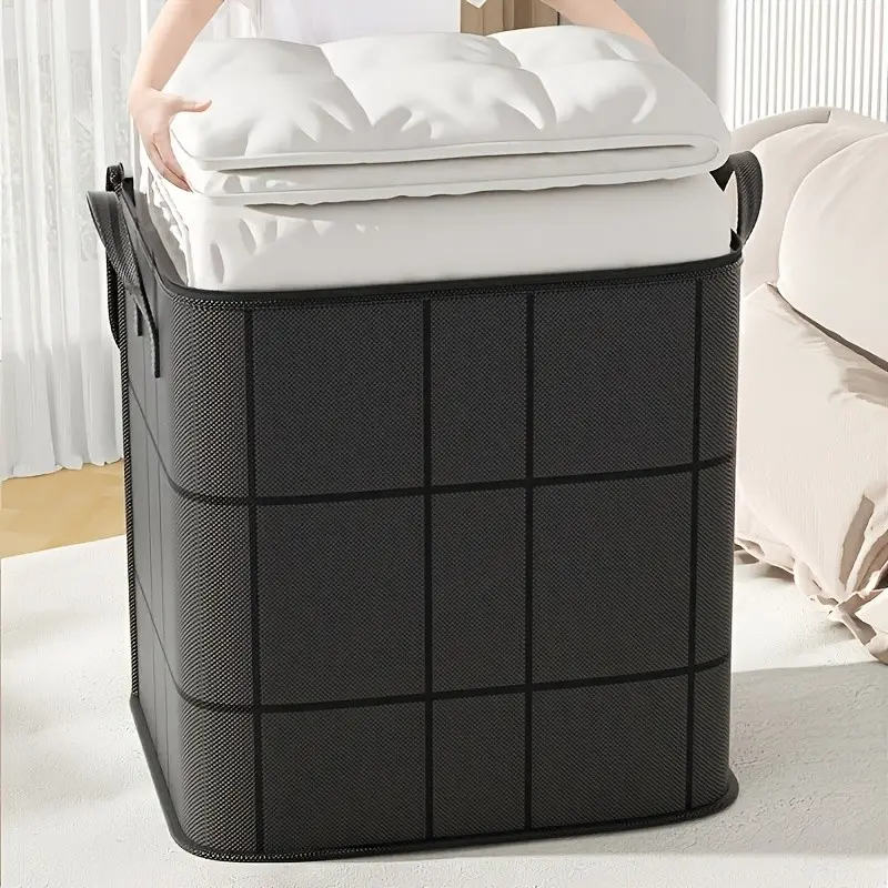 5 Large Capacity 180L Clothing Storage Bags, Flip Cover Dual Zip Closure, Ideal for Bedding, Clothes, Moving, Seasonal Storage, Closet Organizer